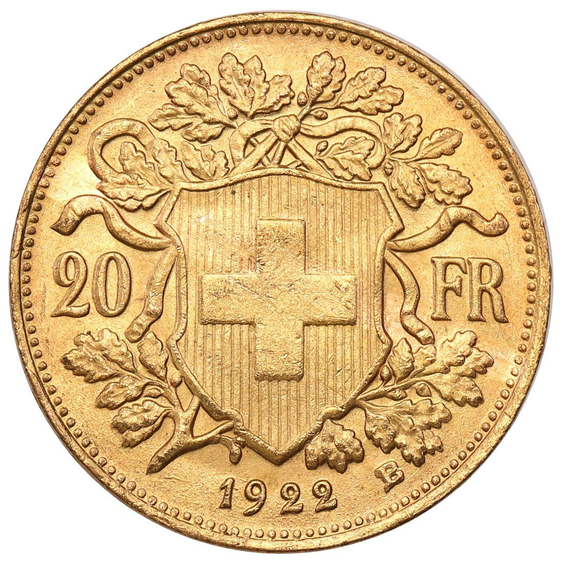 Szwajcaria Helvetia 20 franków 1922 st.1/1-
